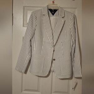 Striped Black and White Blazer